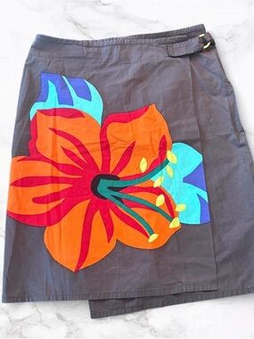 Rare Vintage Rosa Chá brown wrap skirt